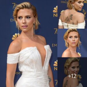 Scarlett Johansson unveils her latest back tattoo