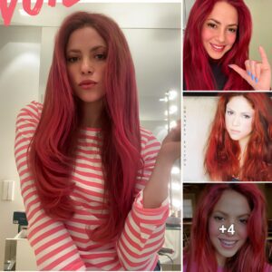 Shakira's Dazzling Transformation: Embracing Vibrant Red Locks and Bringing Back 2000s Nostalgia