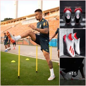 SPEED KING: Arsenal star Gabriel Jesus collaborated Adidas to launch X19+ boots with an ultra-light carbon