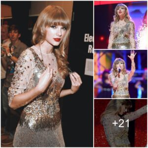 Taylor Swift Stuns in Golden Ensemble Amid Boyfriend Travis Kelce's Baby Announcement