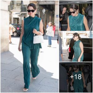 Selena Gomez Turns Heads in Sophisticated Emerald Ensemble During Paris Shopping Spree at Louis Vuitton, Teasing Upcoming Music Release