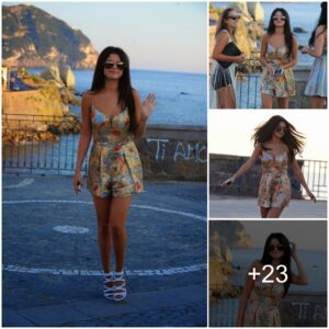 Selena Gomez Explores Ischia in Style: Stuns in Floral Mini Romper