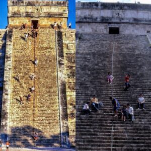 Ascending the Marvel: The Magnificent Staircase of the Temple of Kukulkan in Chichen Itza