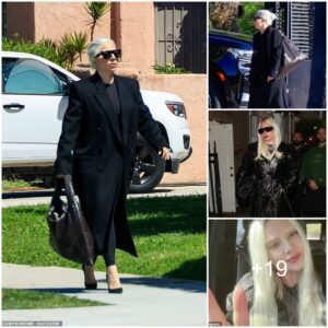 Lady Gaga wears all black to visit a friend in West Hollywood after receiving very early Oscar buzz for her role in Joker: Folie à Deux