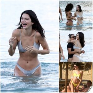 Kendall Jenner making a splash in Greece with friends, soaking up the sun amidst romance rumors with Kyle Kuzma. Fun times under the Greek skies!