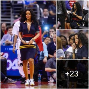 Rihaппa Spotted at LA Clippers Basketball Game