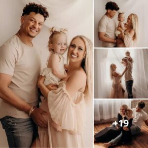 Brittany and Patrick Mahomes in romantic photos with their daughter before their second child: ‘Thank you’