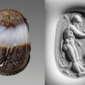 Power and Conquest: Unraveling the Narrative of the Engraved Scarab Depicting a Warrior and his Vanquished Foe in Etruscan Art