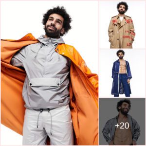 Liverpool star Mo Salah became a Burberry model with a professional posing style in a GQ photoshoot