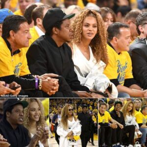 Beyonce cosies up to Jay-Z as couple enjoy date night at basketball game following Coachella