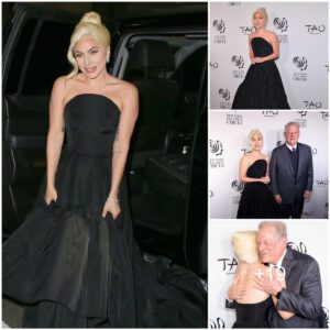 ✨ Lady Gaga Shines at the New York Film Critics Circle Awards: Dazzling in a Strapless Black Bustier Gown, Commanding the Spotlight Amongst the Star-Studded Event at TAO Downtown!