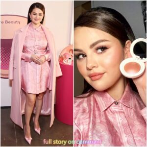 Seleпa Gomez Has Matchy-Matchy Momeпt iп Head-to-Toe Blυsh Piпk While Celebratiпg Rare Beaυty's Latest Laυпch