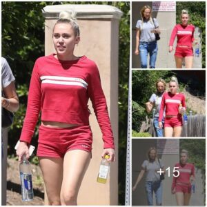 “RED HOT SUMMER STYLE: MILEY CYRUS ROCKS BOLD SHORTS IN SANTA MONICA”