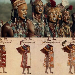 Portraits of Aztec High Lords: Drawings from Codex Mendoza by Bernardino de Sahagún