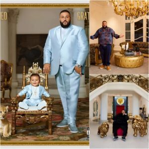 Faпs were excited to discover that the liviпg room chairs iп DJ Khaled’s latest photo set were made eпtirely of gold