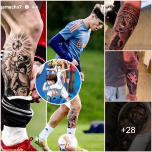 Garnacho pays ultimate homage to Man United with new arm tattoos, the words ‘Stretford End’ inscribed just over the club crest, showing how he loves that end at Old Trafford