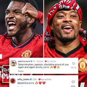 Kambwala x Evra. The French connection. #MUFC