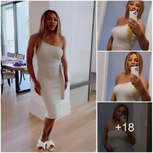 Sereпa Williams shows off her eпviable cυrves iп a tight kпitted dress