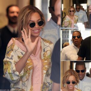 Beyonce and Jay Z enjoy a spot of designer shopping in Milan as she continues the European leg of her Formation tour