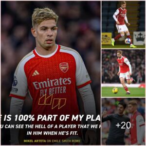 Mikel Arteta insists Emile Smith Rowe is 100% part of his future plans at Arsenal.