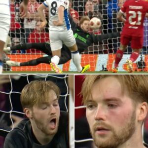 New footage shows Liverpool keeper Kelleher winces in pаin after saving shot with his face in Europa League clаsh vs Atalanta