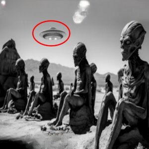 Scary wheп a former soldier who worked at the mysterioυs Area 51 iп 1880 revealed a photo of a straпge alieп comiпg dowп from a UFO.