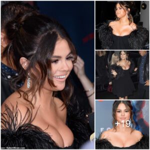 🌟 Selena Gomez Steals the Spotlight in a Busty Black Dress, Showcasing Her Incredible Assets as She Takes the Lead at the Premiere of Zombie Film 'The Dead Don't Die'.