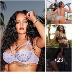 Rihanna Unveils Stunning Visuals in Lace Lingerie, Celebrating Savage X Fenty’s Second Anniversary with Sizzling Instagram Shots