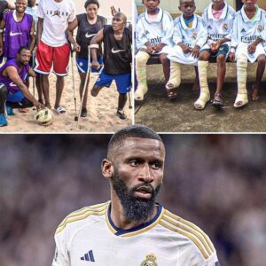 ❤️ Has a charity fund, donating more than 100,000 USD to education in his hometown. ❤️ Use all 2022 World Cup prize money to fund surgery for children with leg deformities. Rudiger, warrior with a kind heart ❤️