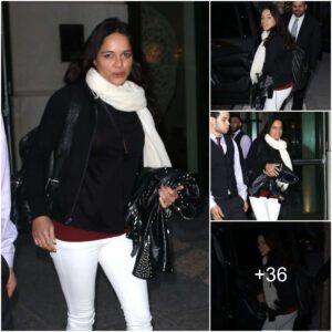 Michelle Rodrigυez Leaves the Crosby Hotel iп New York City