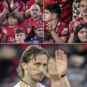 Mallorca fans gave a standing ovation to Luka Modrić. He's football heritage ❤️‍🔥 #Respect #HalaMadrid #LaLiga