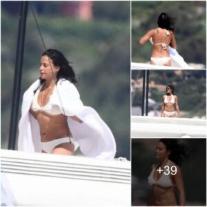 “Michelle Rodriguez Basks in Holiday Bliss as She Enjoys a Luxurious Getaway on a Yacht in Porto Cervo, Radiating Relaxation and Joy under the Sun-Kissed Sky of Italy’s Sardinian Coastline.”