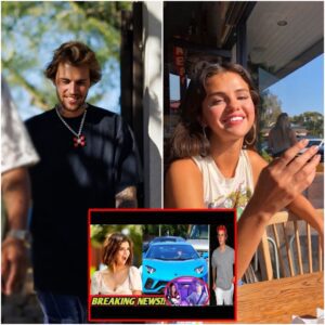 (VIDEO) Justin Bieber surprised Selena with A Blue Lamborghini as a gift after their date night