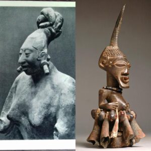 Curious Artifacts: Unraveling the Secrets of a Statue Depicting a Creature with Peculiar Horns