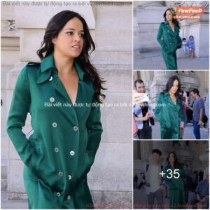 “Michelle Rodriguez Makes a Statement at the Ralph Russo Fashion Show 2023 in Paris”