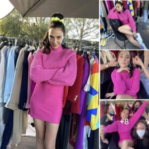 Gal Gadot Shines in Soft Pink during Fun TikTok Throwback from Wonder Woman 1984 Filming