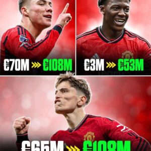 Hojlund, Mainoo and Garnacho are rising up in value 📈 (via CIES) #MUFC