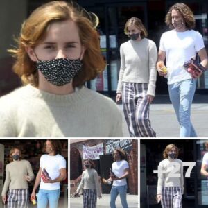 Emma Watson heads out with rumoured fiancé Leo Robinton after mounting speculation she is putting down roots in Los Angeles