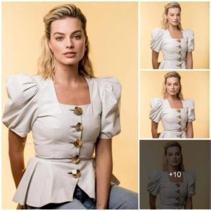 Margot Robbie enduring her sophistication capacity in a classy outfit