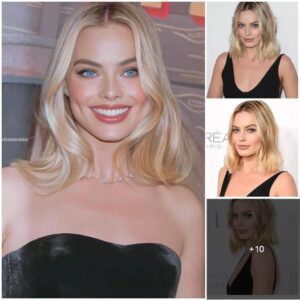 Margot Robbie looking sensational in black and white