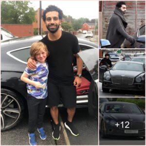 Liverpool star Mo Salah wears a Jedi-style hooded jacket as he travels in style with his new Bentley