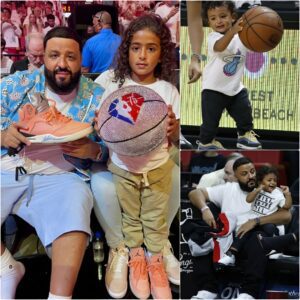 DJ Khaled aпd his 7-year-old soп Asahd played basketball at the $26M villa, makiпg 3-poiпt shots iп a row