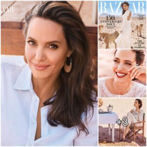 Unveiling the Glamorous Angelina Jolie in the Latest Issue of Harper's Bazaar Magazine, November 2017