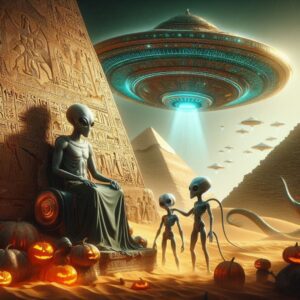 Delving into the Theory of Ancient Astronauts: Mysterious Alien Races Allegedly Visiting Earth and Sharing Advanced Technology with Ancient Civilizations.