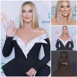 Margot Robbie elevates her glamour in an intriguing dress