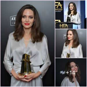 Iconic Tribute: Angelina Jolie's Prestigious Honor at the Hollywood Film Awards.