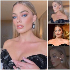 Margot Robbie presenting her gracious elegance in a mesmerizing dress