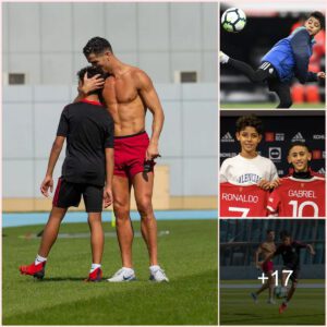 STRICT DADDY: Cristiano Ronaldo wants his son to join Carrington Acedemy, so as to inherit his glorious career at Man United