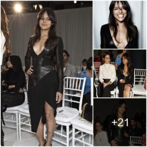 Captivating Fashion: Michelle Rodriguez Stuns in Edgy Leather Dress and Daring Pink Suit at NYFW