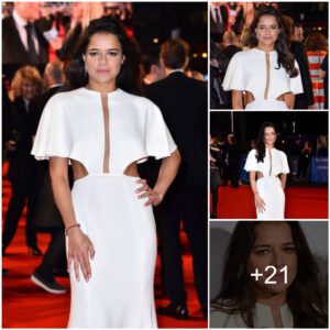 Michelle Rodriguez Wows at 62nd BFI London Film Festival Opening Night Gala for 'Widows' Premiere